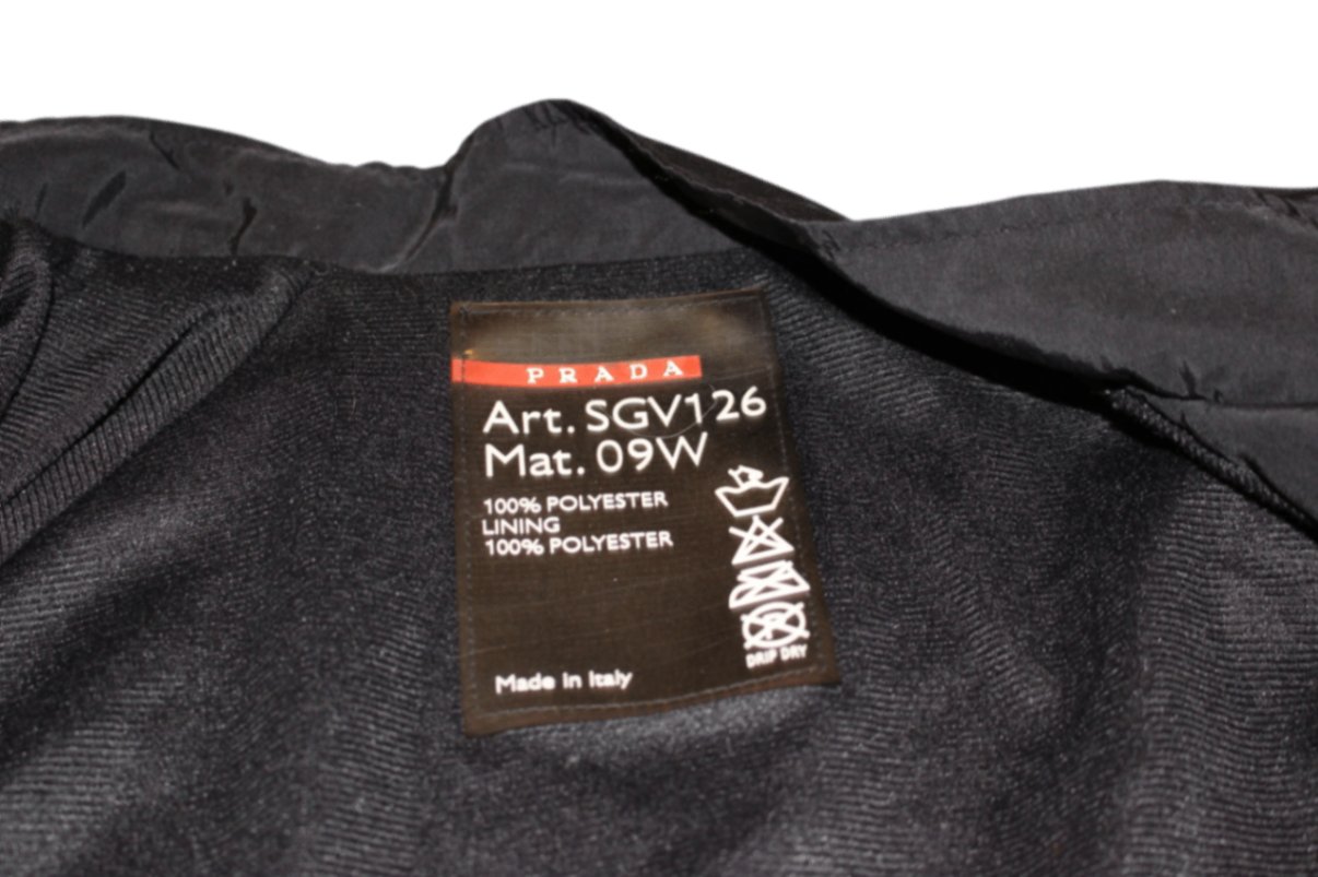 Prada Jacket Black, SGV126 09W, Size L