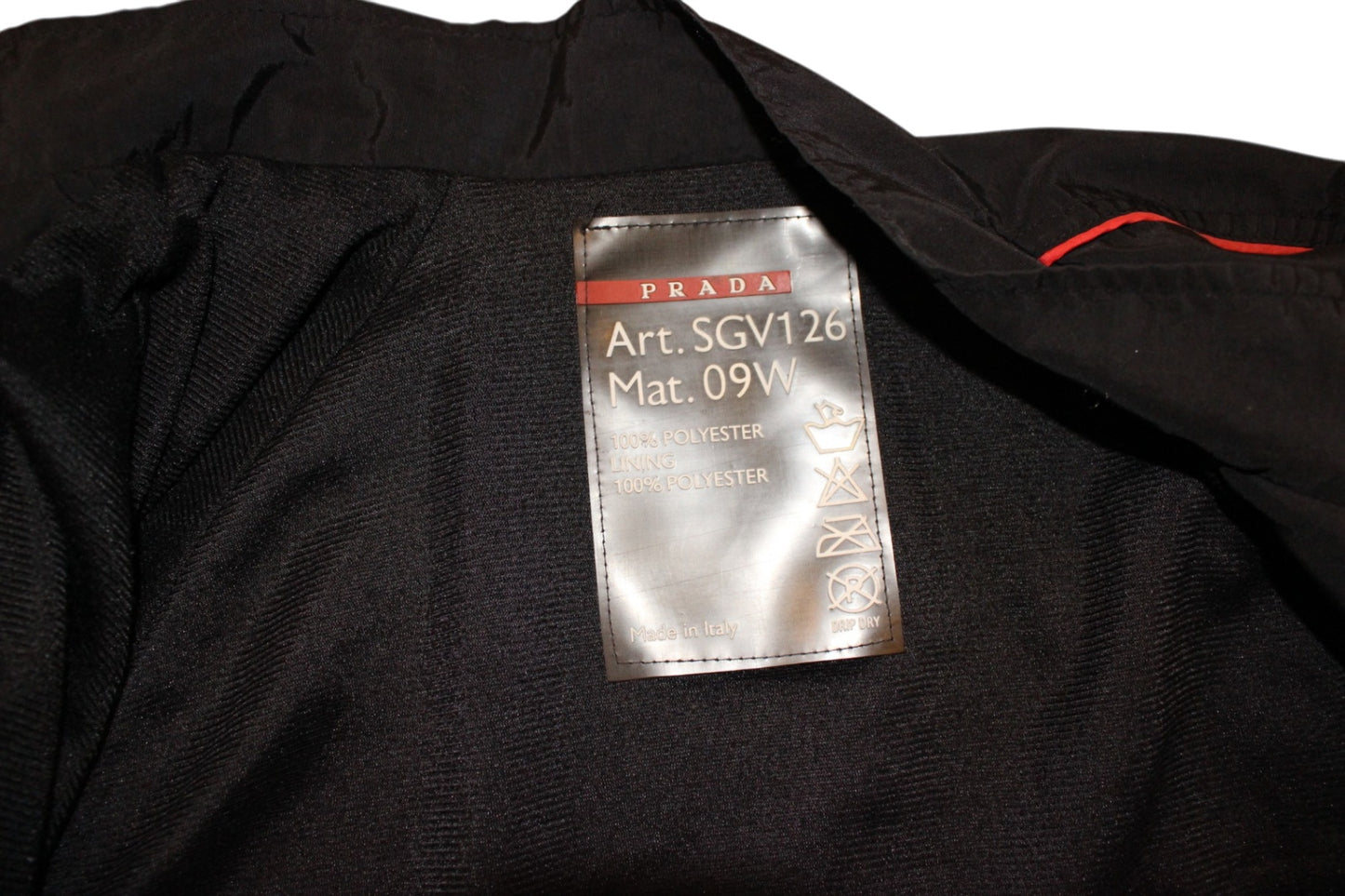 Prada Jacket Black, SGV126 09W, Size L