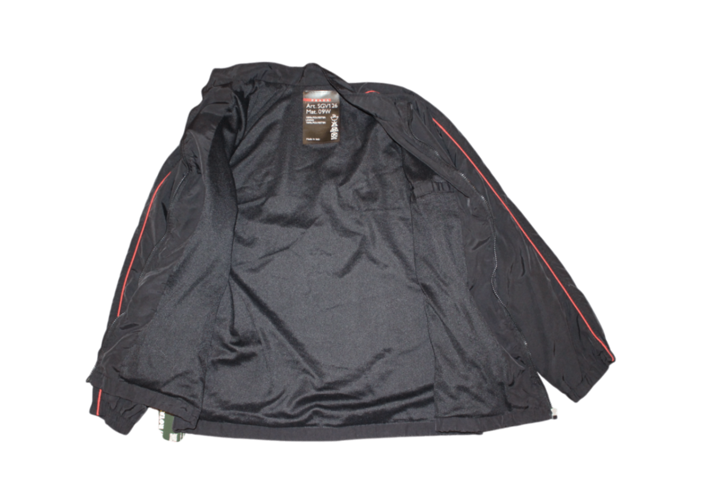 Prada Jacket Black, SGV126 09W, Size L