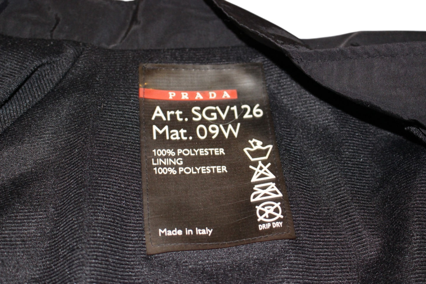 Prada Jacket Black, SGV126 09W, Size L