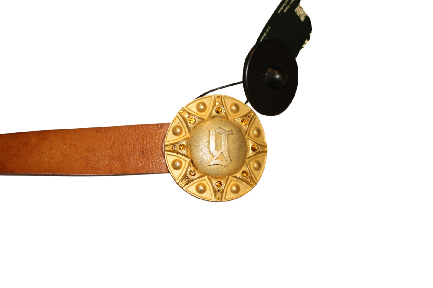Galliano Gürtel Leder, Kamelfarben, Se