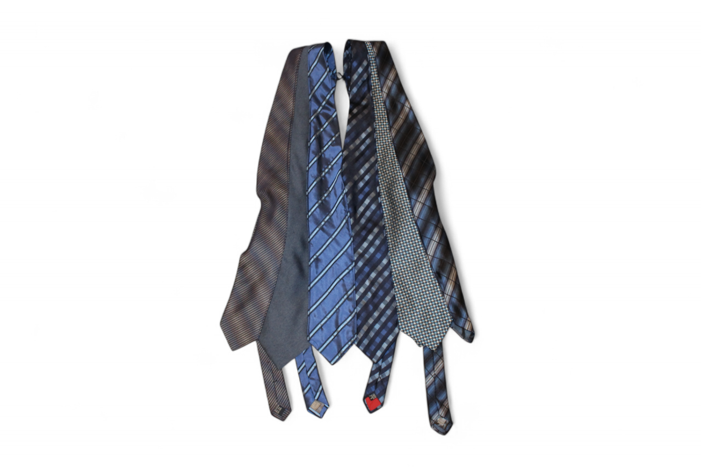 Handmade Top S/M Blue, Made from ties