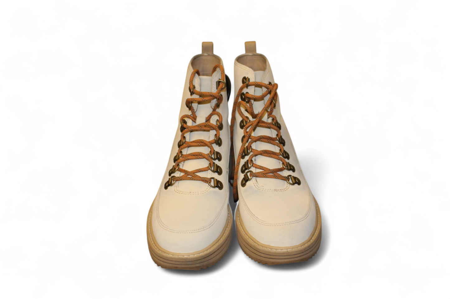 Teva Boots Cream Leather, Midform, Size 39