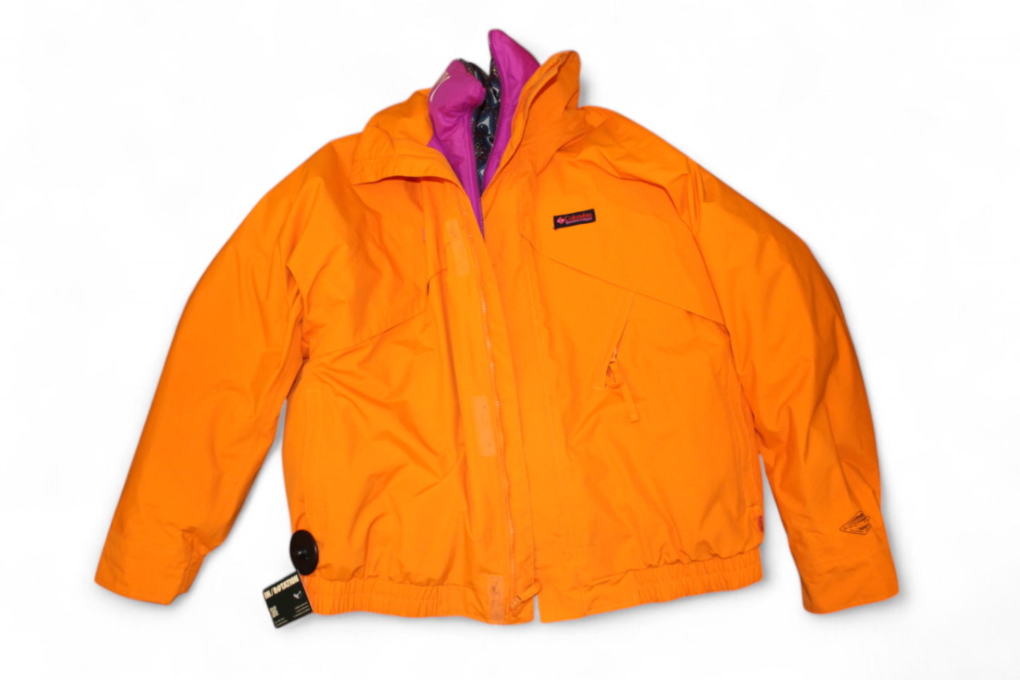 Opening Ceremony x Columbia Jacket Orange and purple, 3 way jacket (outer shell can be zipped to inner puffer jacket + reversible), Size XL