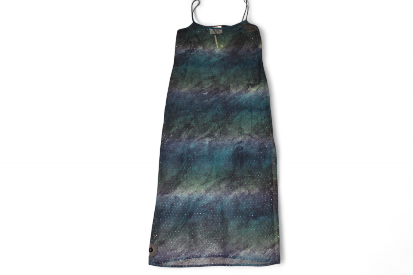 Sportmax Dress sheer Watercolor blue and green, Size L