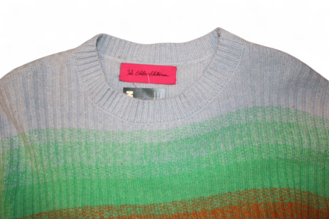 The Elder Statesman Sweater Rainbow Cashmere, Size M