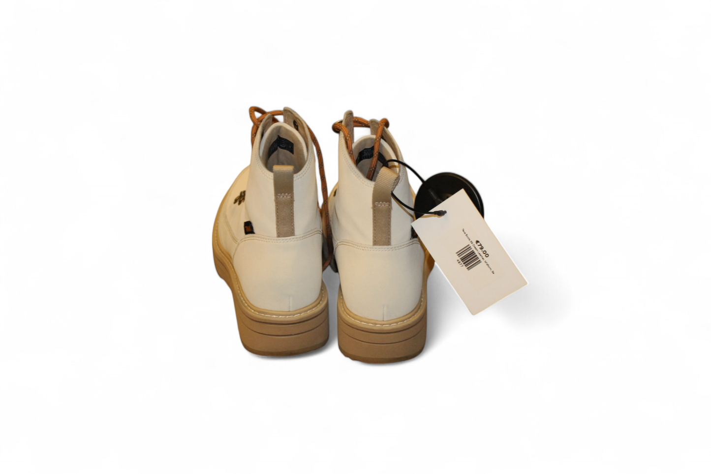 Teva Boots Cream Leather, Midform, Size 39