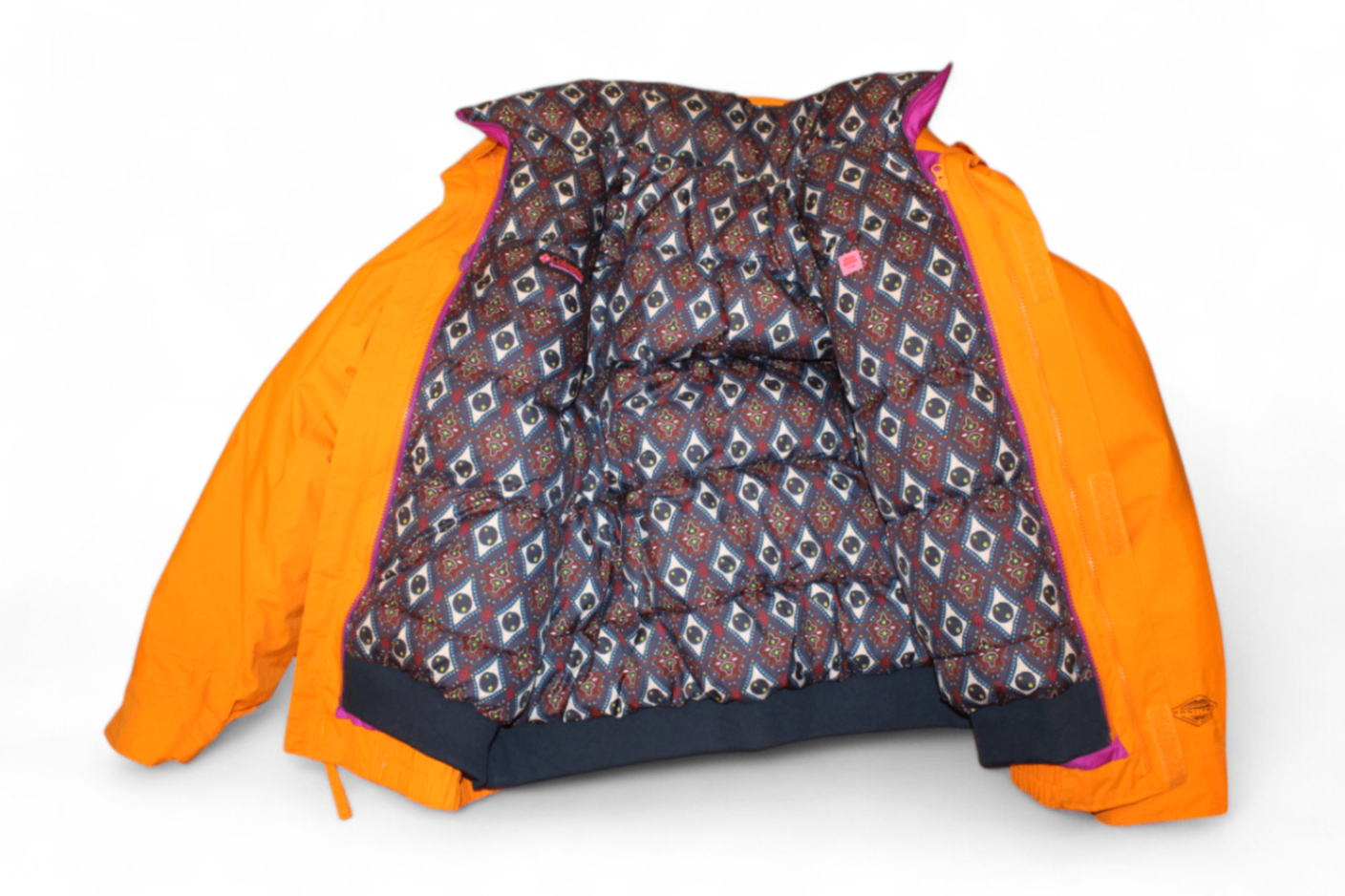 Opening Ceremony x Columbia Jacket Orange and purple, 3 way jacket (outer shell can be zipped to inner puffer jacket + reversible), Size XL