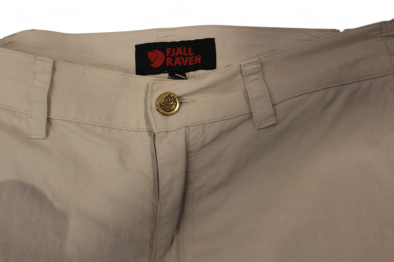Fjallraven Pants Beige Cotton blend, Cargo, Size M