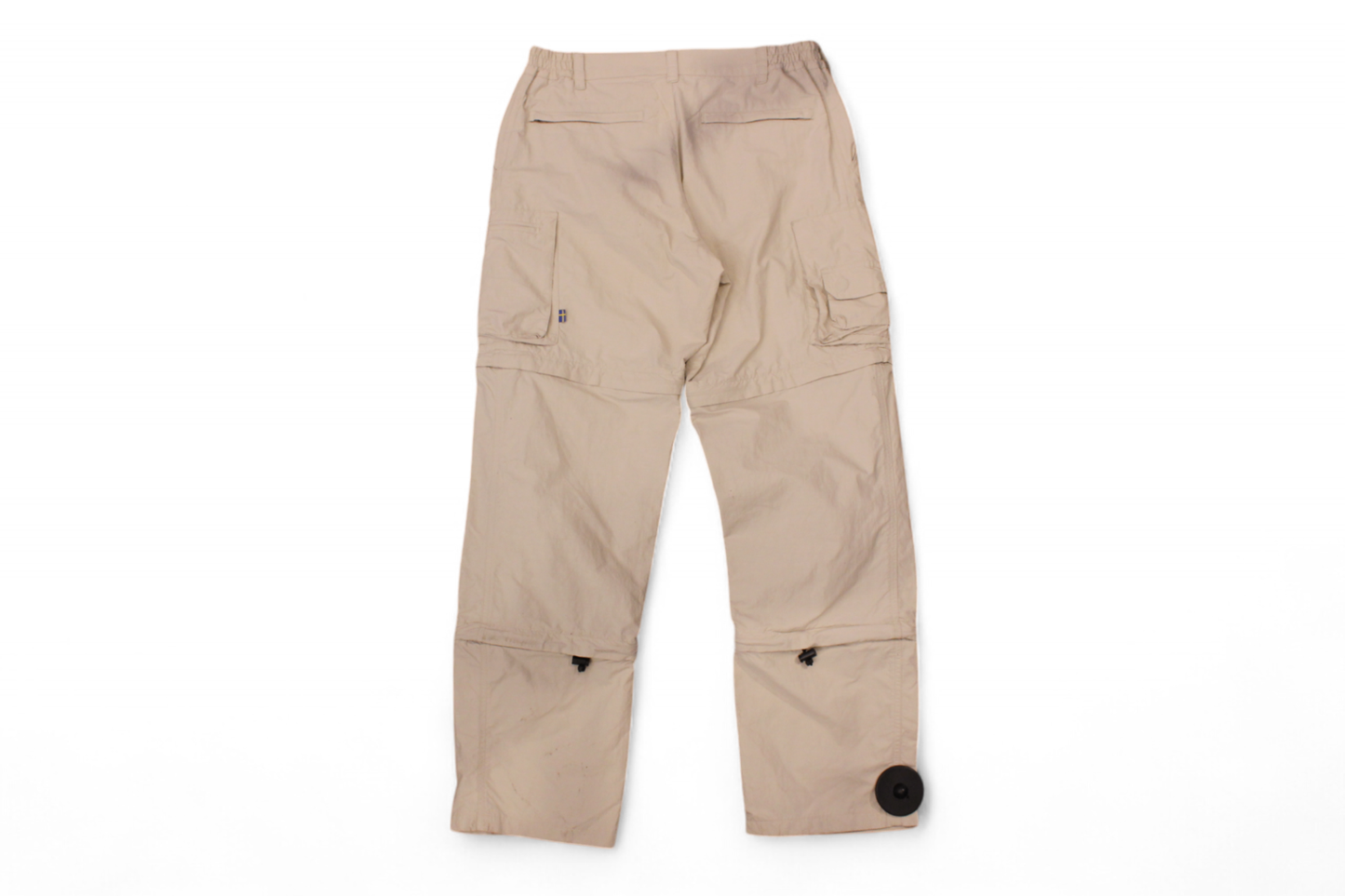 Fjallraven Pants Beige Cotton blend, Cargo, Size M