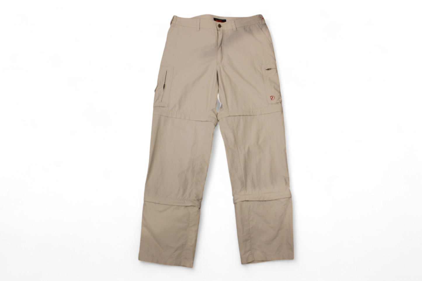 Fjallraven Pants Beige Cotton blend, Cargo, Size M