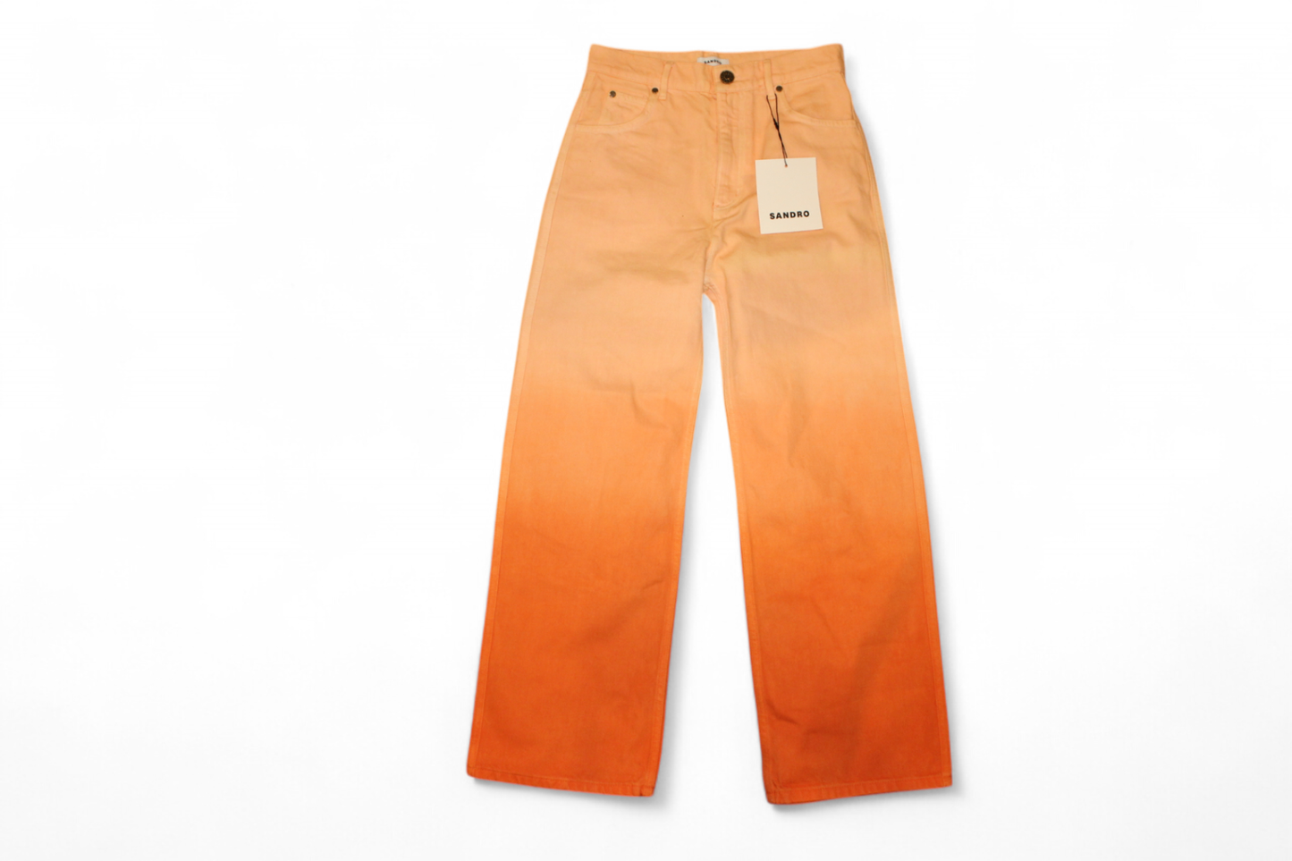 Sandro Jeans Orange Cotton blend, Gradient, Size M