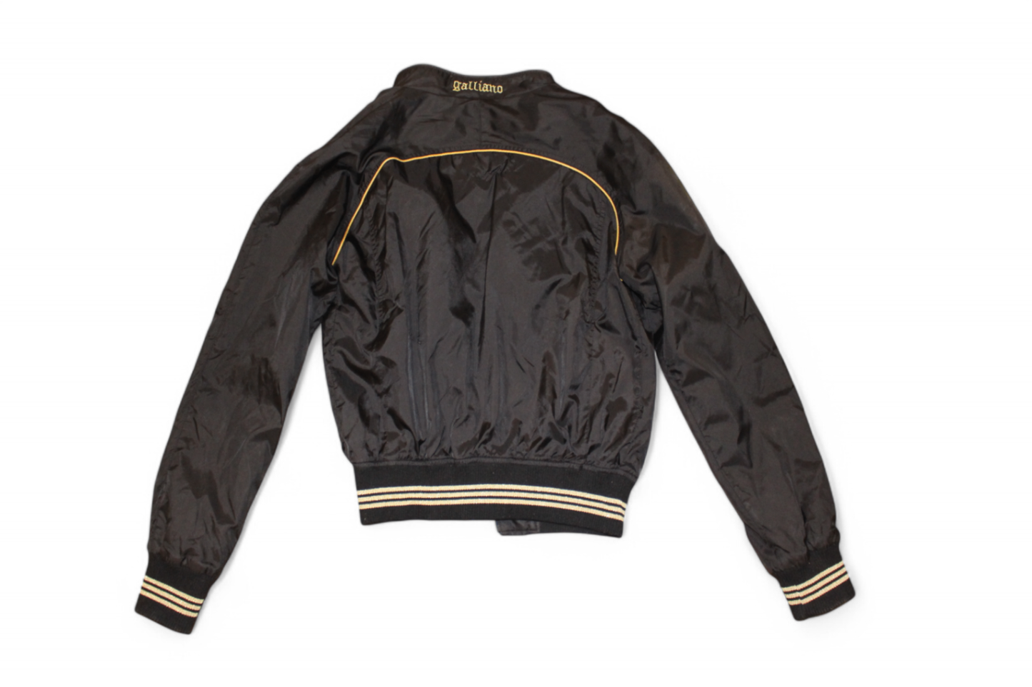 Galliano Jacket S Black, Bomber, Leopard print lining, B