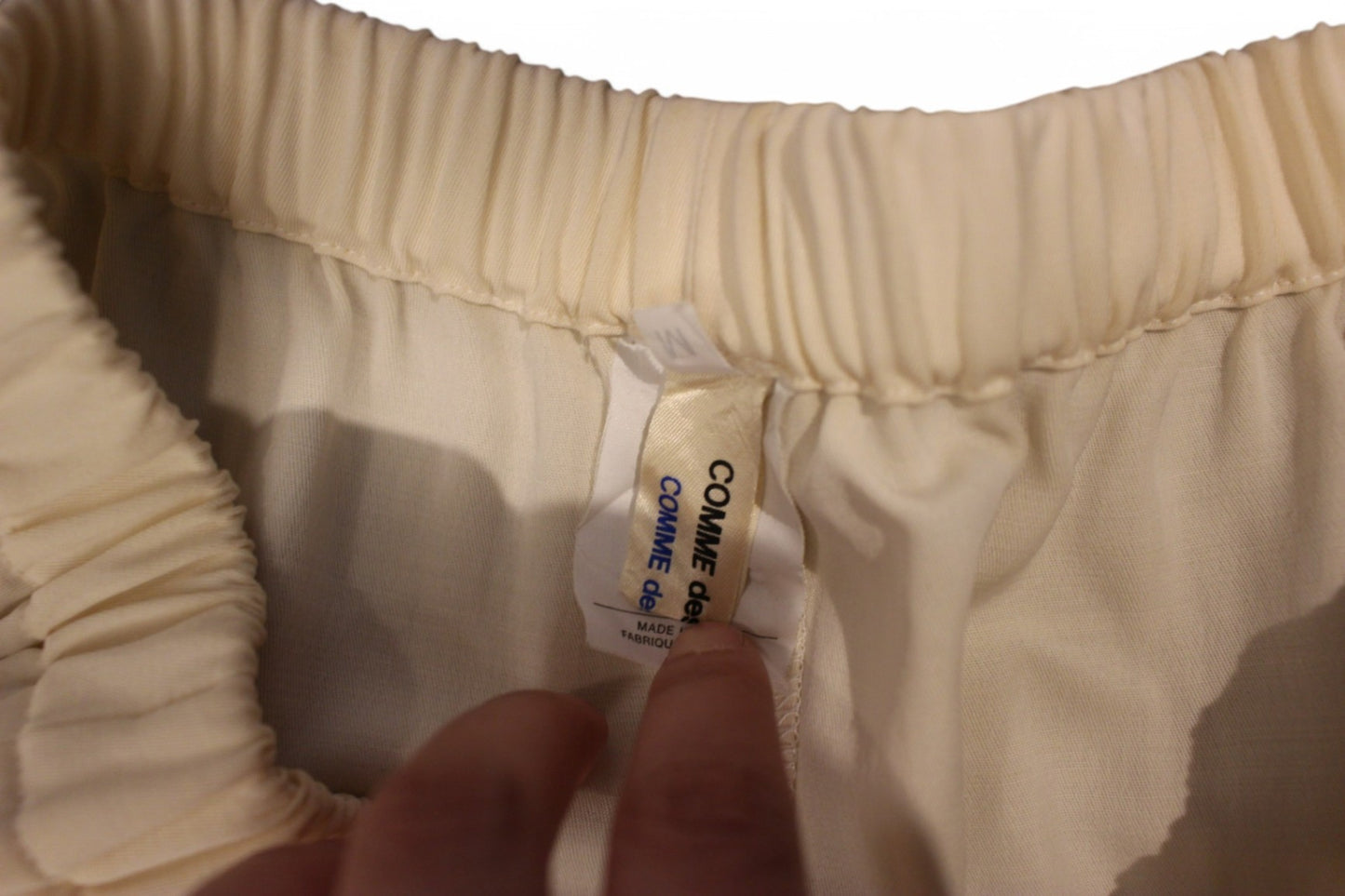 Comme des Garcons Skirt M Cream Wool blend, Comes with matching shirt, C