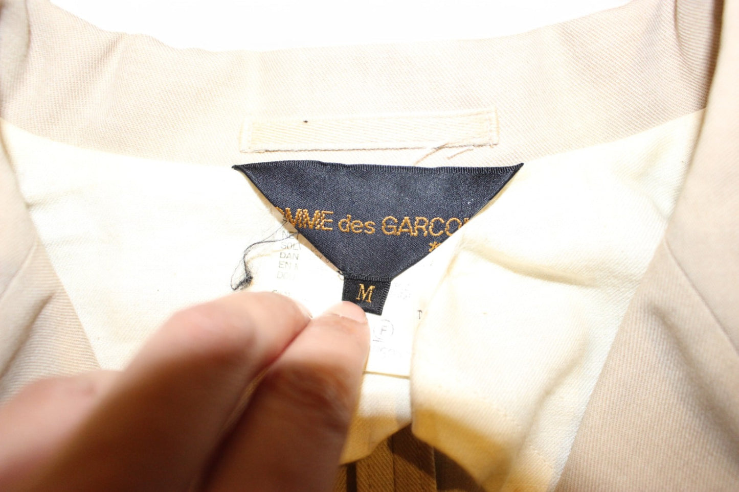 Comme des Garcons Blazer M Beige Wool blend, C