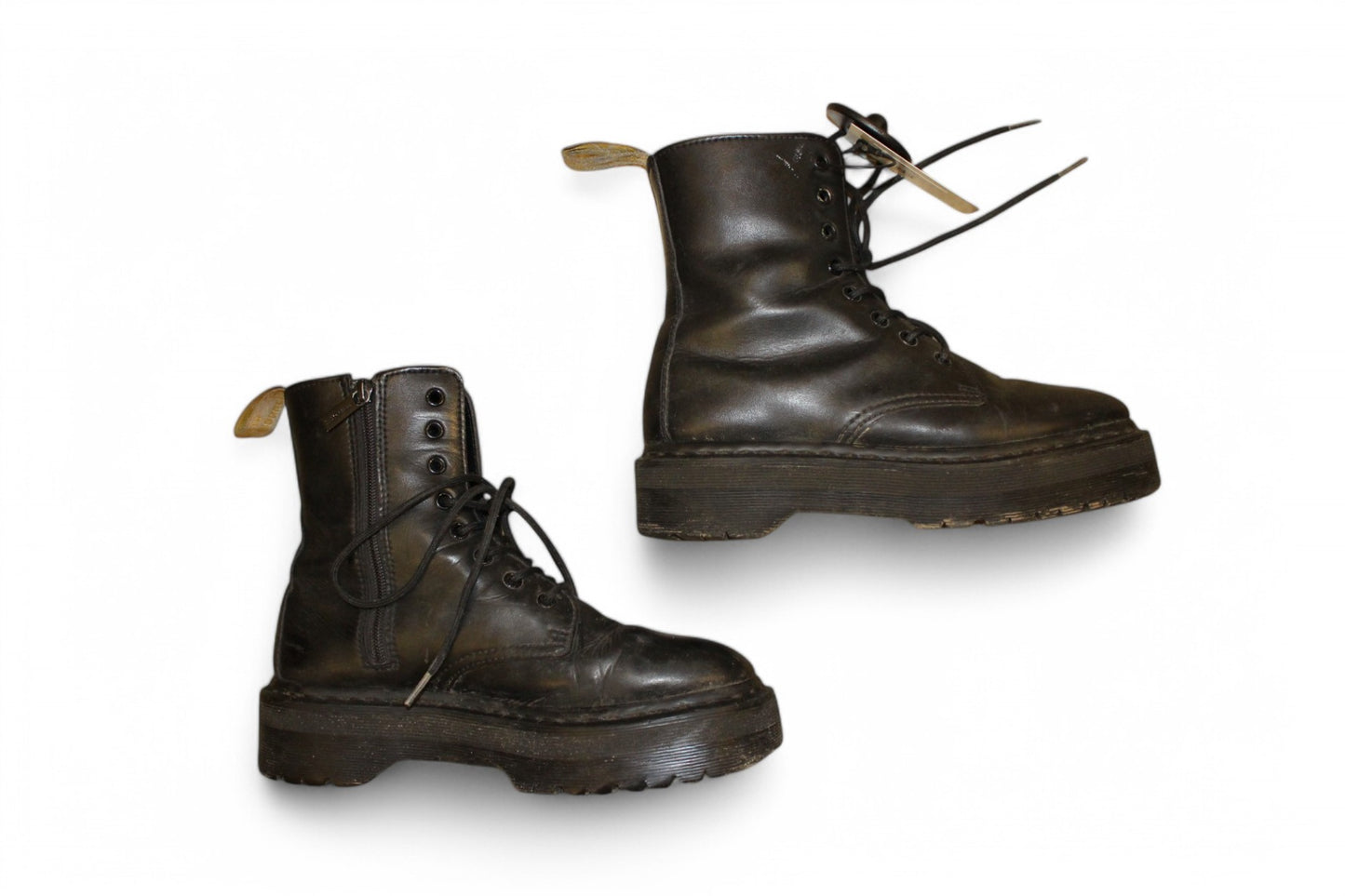 Doc Martens Boots 41 Black Leather, Reduced (marks and dirt), T