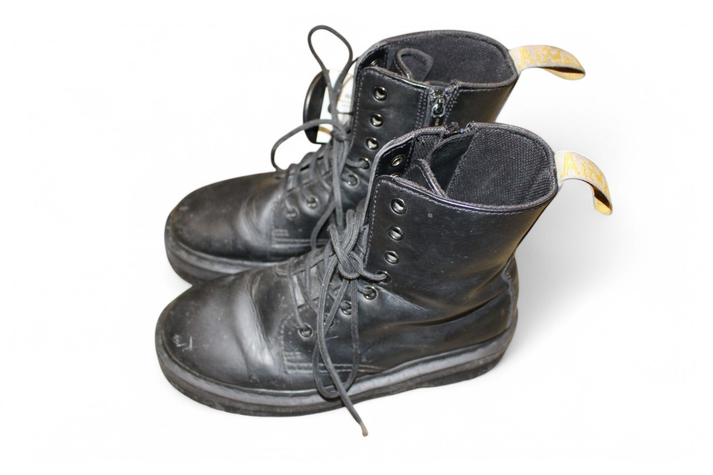 Doc Martens Boots 41 Black Leather, Reduced (marks and dirt), T