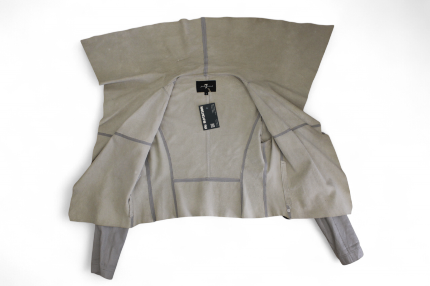 7 for all mankind Jacket S Grey Leather, T