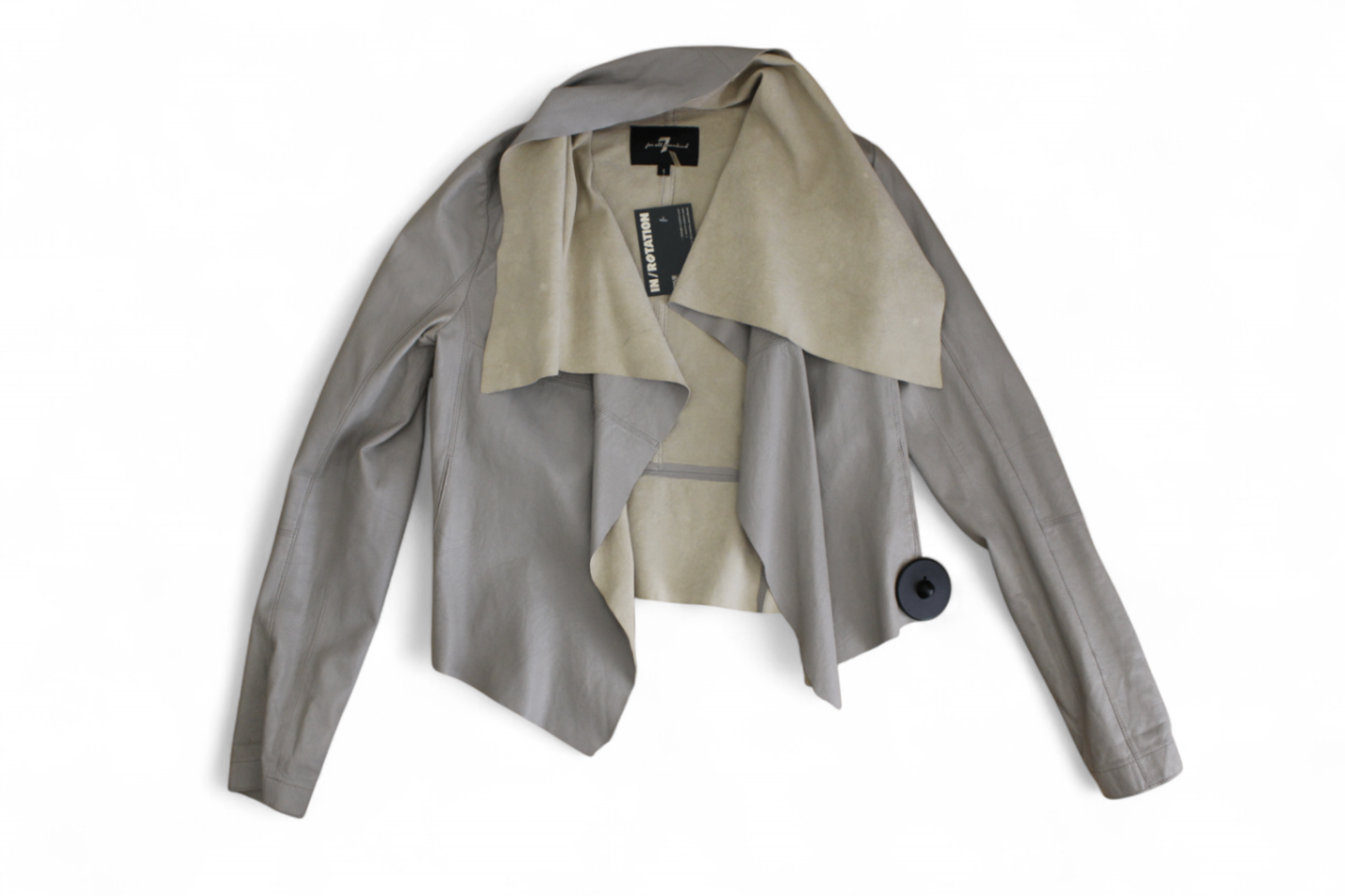 7 for all mankind Jacket S Grey Leather, T