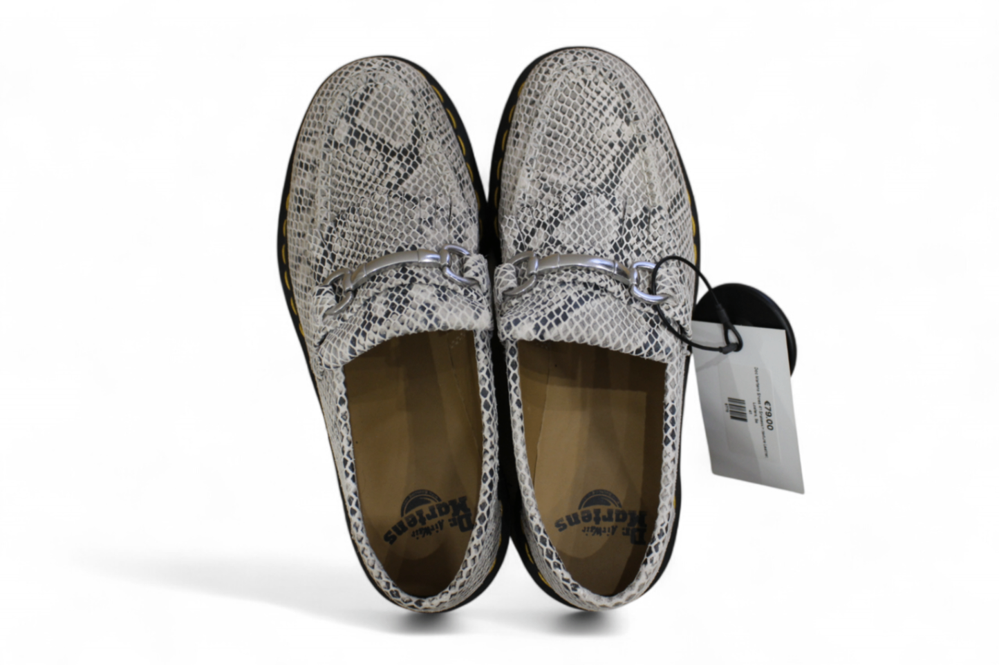 Doc Martens Shoes 41 Snakeskin texture Leather, Loafers, Se