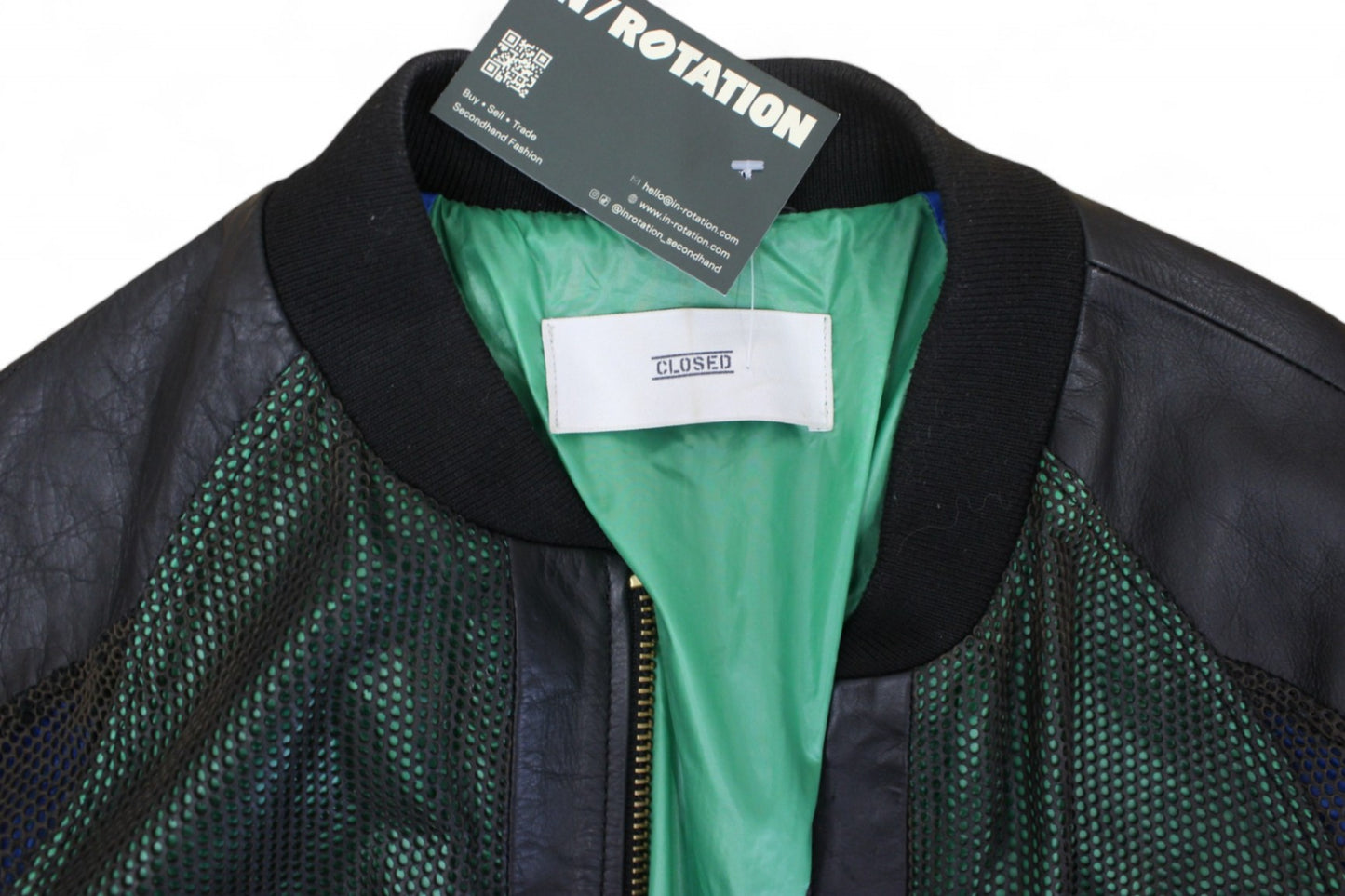 Closed Jacket L Black Leather