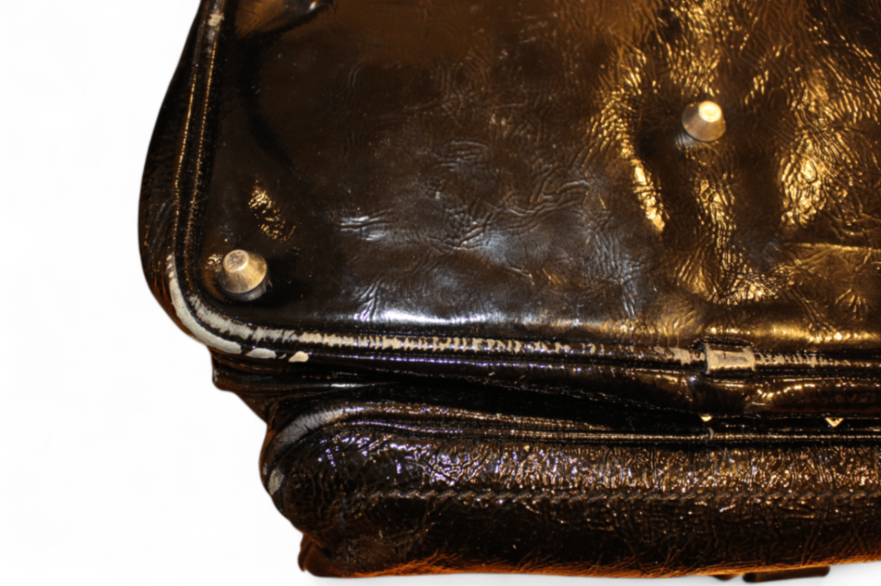 W - Chloe Hand Bag Black Patent Leather, with coin purse, D, (C)