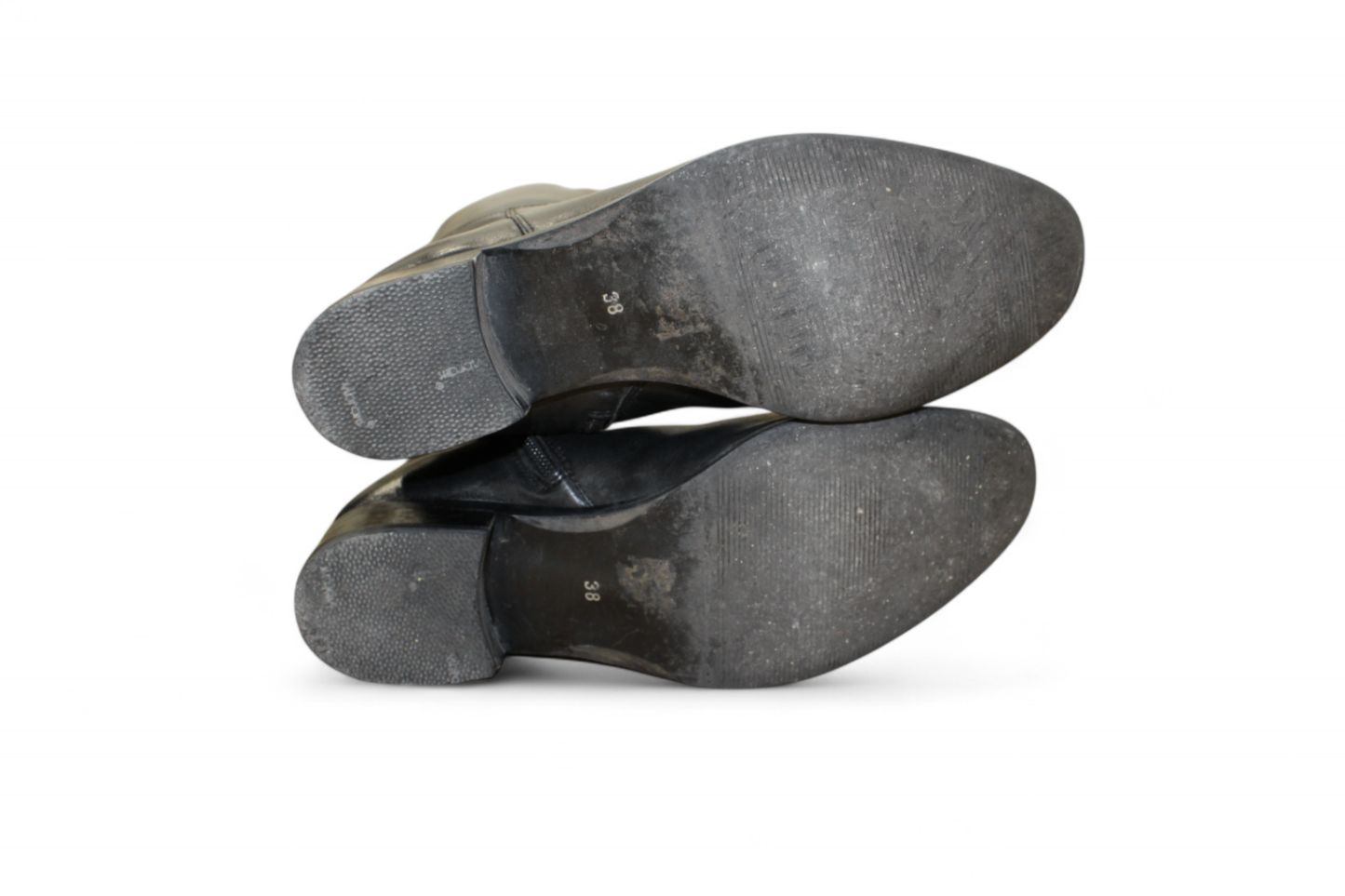 Belmondo Boots, Black Leather, Size 38 (Mainzerstr)