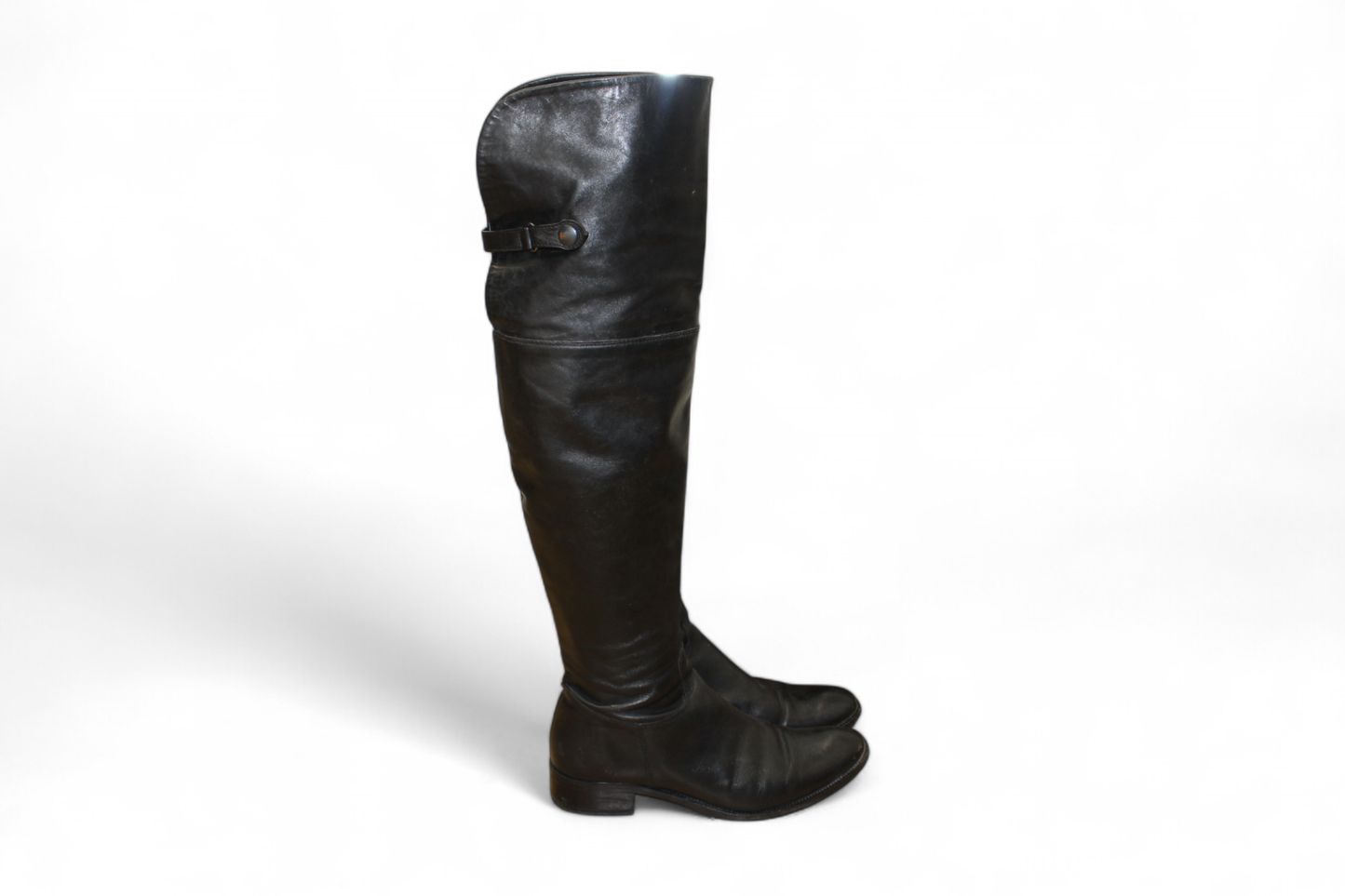 Belmondo Boots, Black Leather, Size 38 (Mainzerstr)