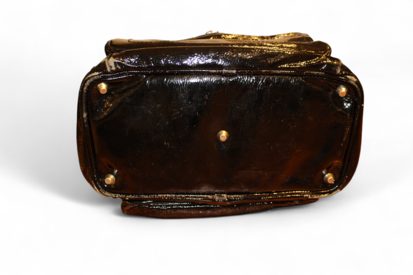 W - Chloe Hand Bag Black Patent Leather, with coin purse, D, (C)