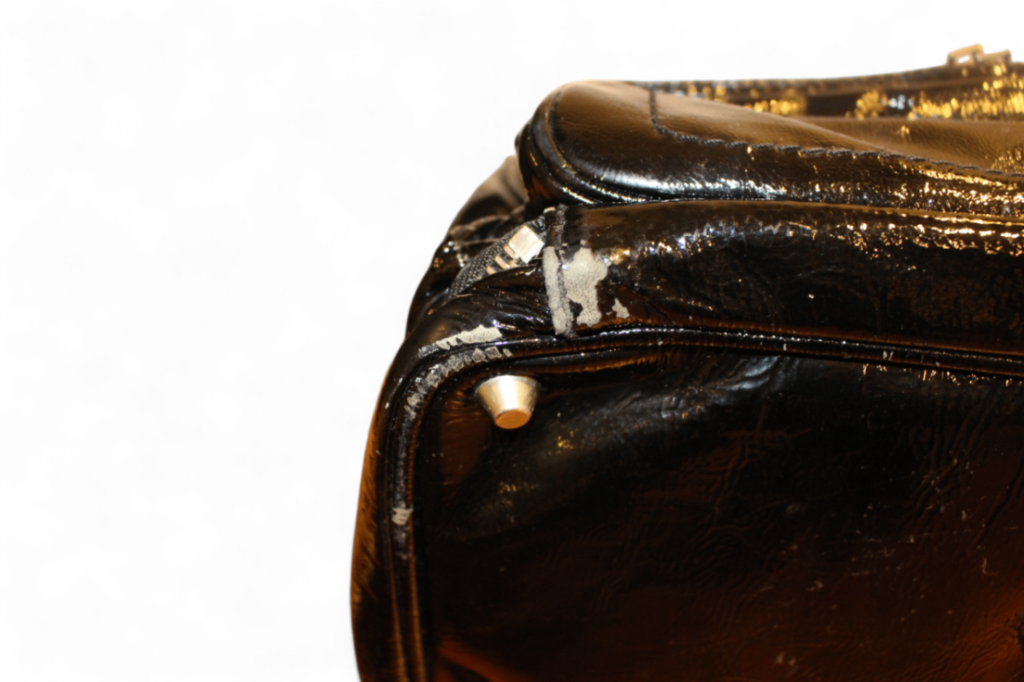 W - Chloe Hand Bag Black Patent Leather, with coin purse, D, (C)