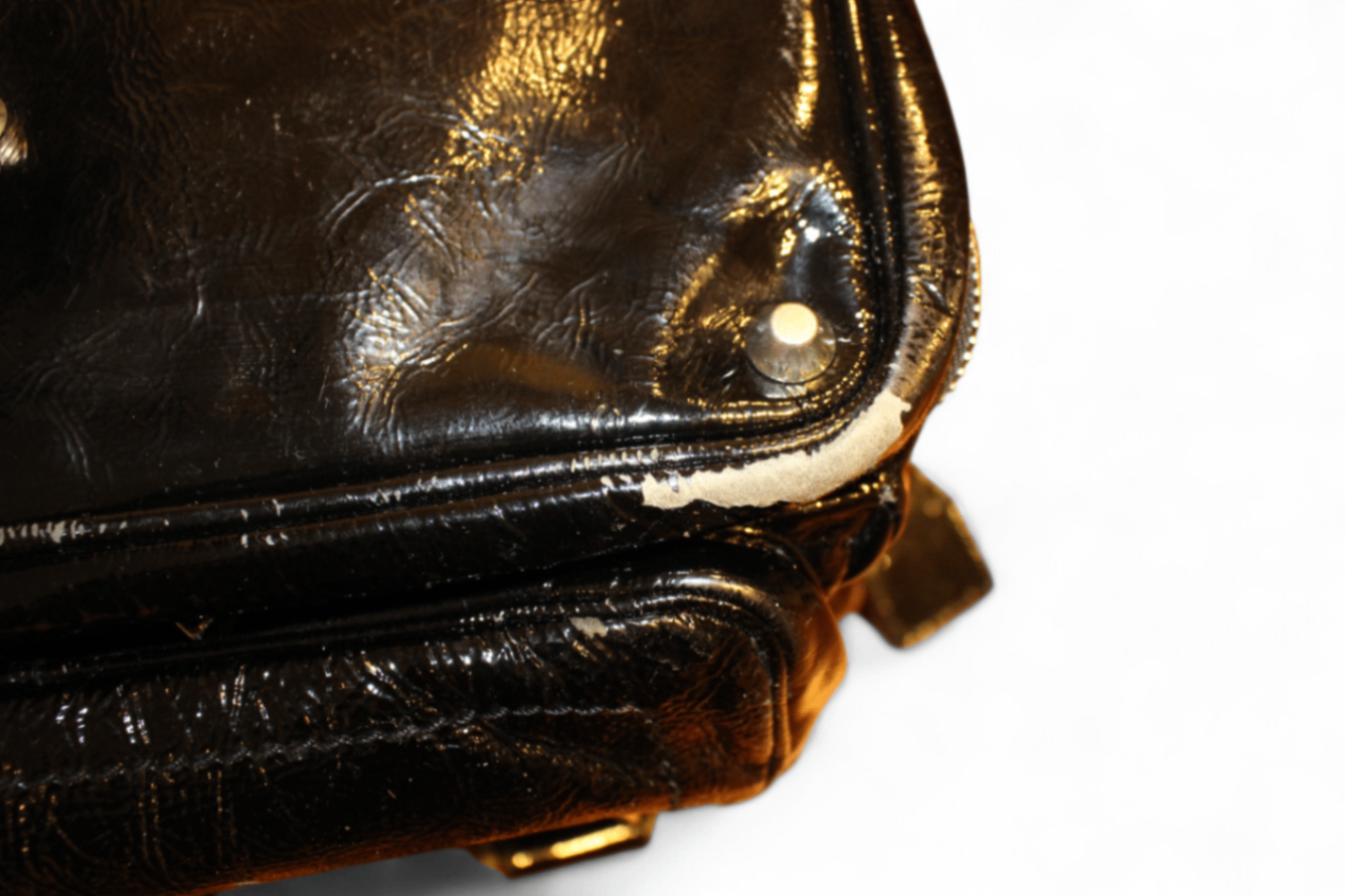 W - Chloe Hand Bag Black Patent Leather, with coin purse, D, (C)
