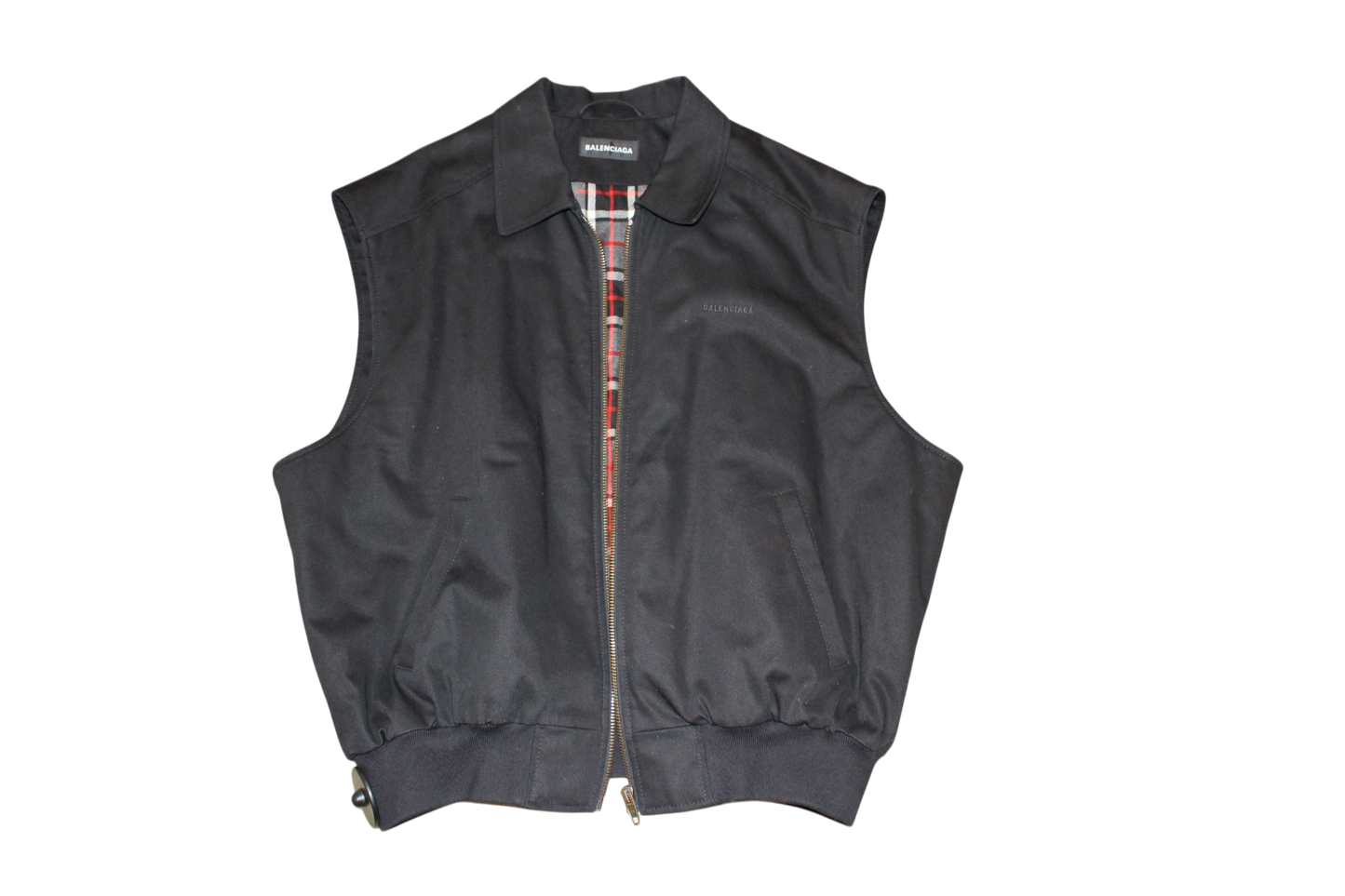Balenciaga SS19 Twinset Jacke Schwarz, Größe M