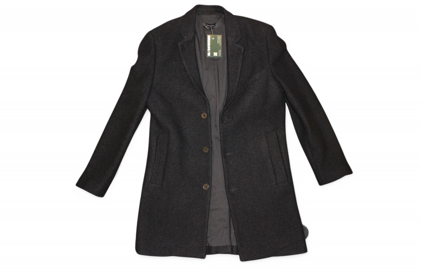 Religion Coat, Black Wool blend, Size S