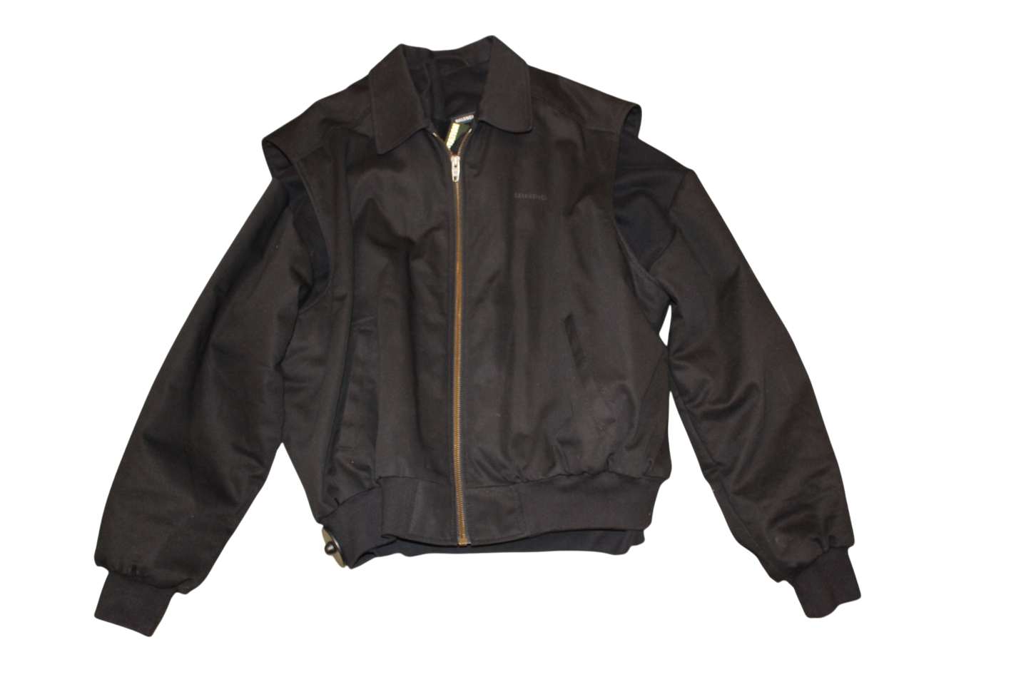 Balenciaga SS19 Twinset Jacke Schwarz, Größe M