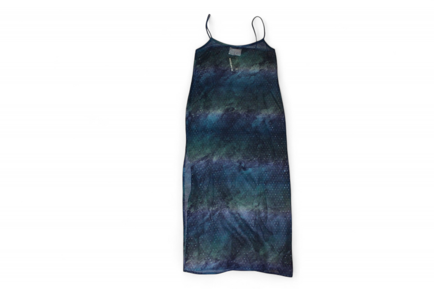 Sportmax Dress sheer Watercolor blue and green, Size L