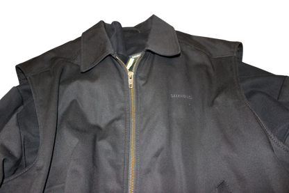 Balenciaga SS19 Twinset Jacke Schwarz, Größe M