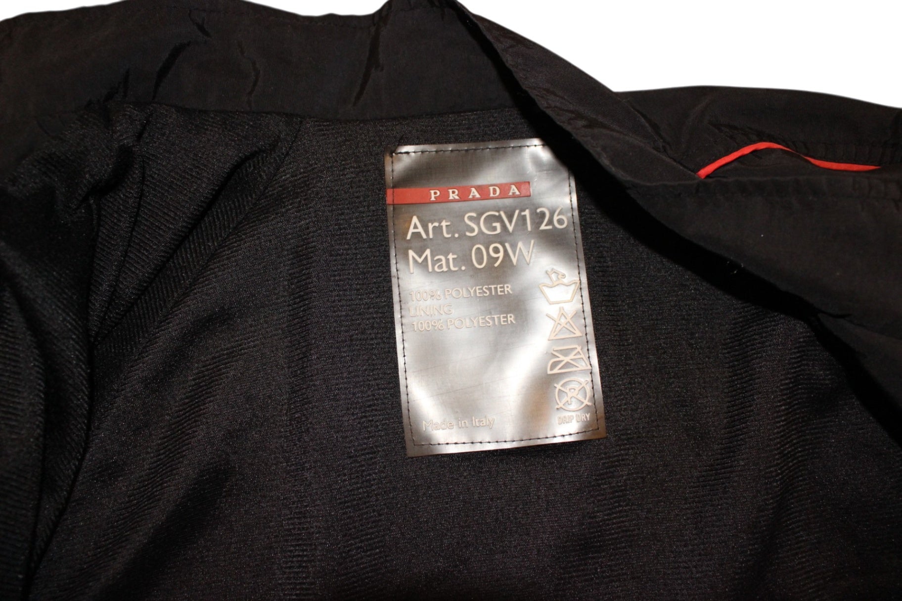 Prada Jacket Black, SGV126 09W, Size L