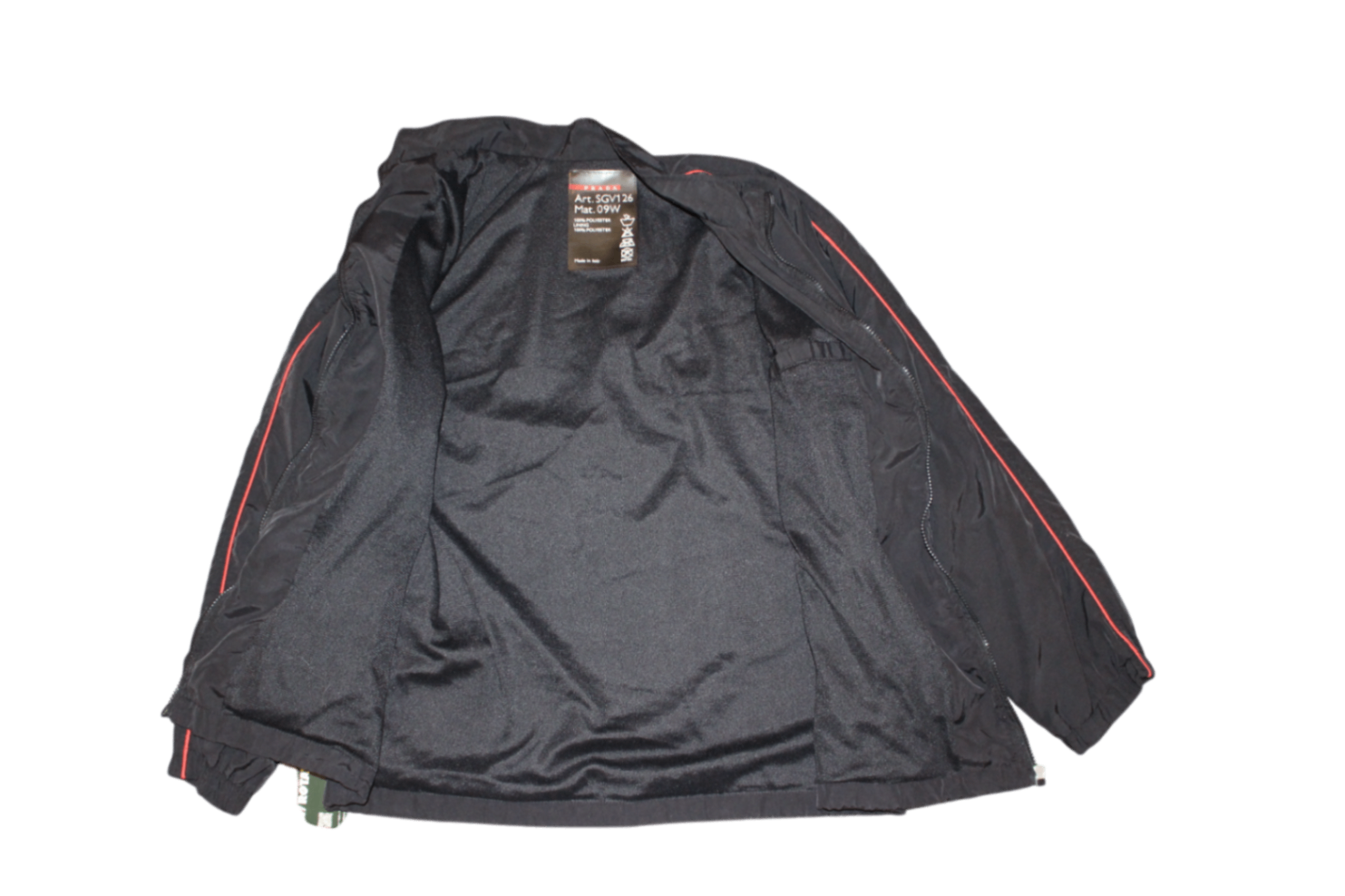 Prada Jacket Black, SGV126 09W, Size L