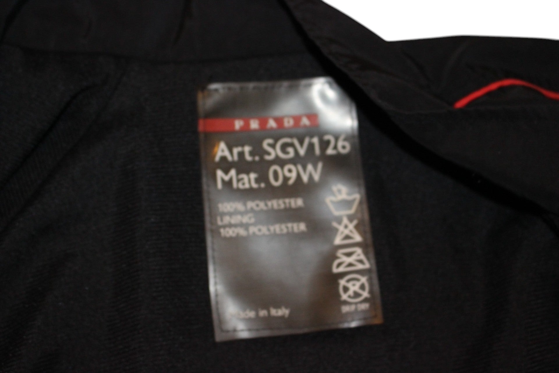 Prada Jacket Black, SGV126 09W, Size L