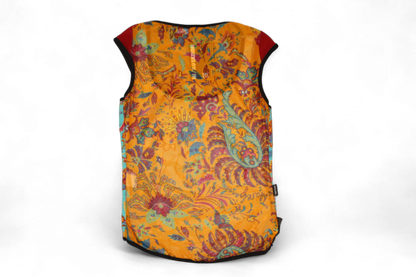 Moschino Top S Multicoloured Mesh, Paisley print, Se