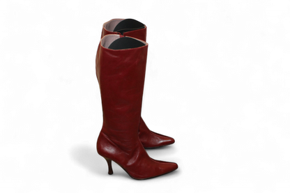 di Lara Boots 38 Red Leather