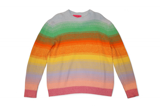 The Elder Statesman Sweater Rainbow Cashmere, Size M