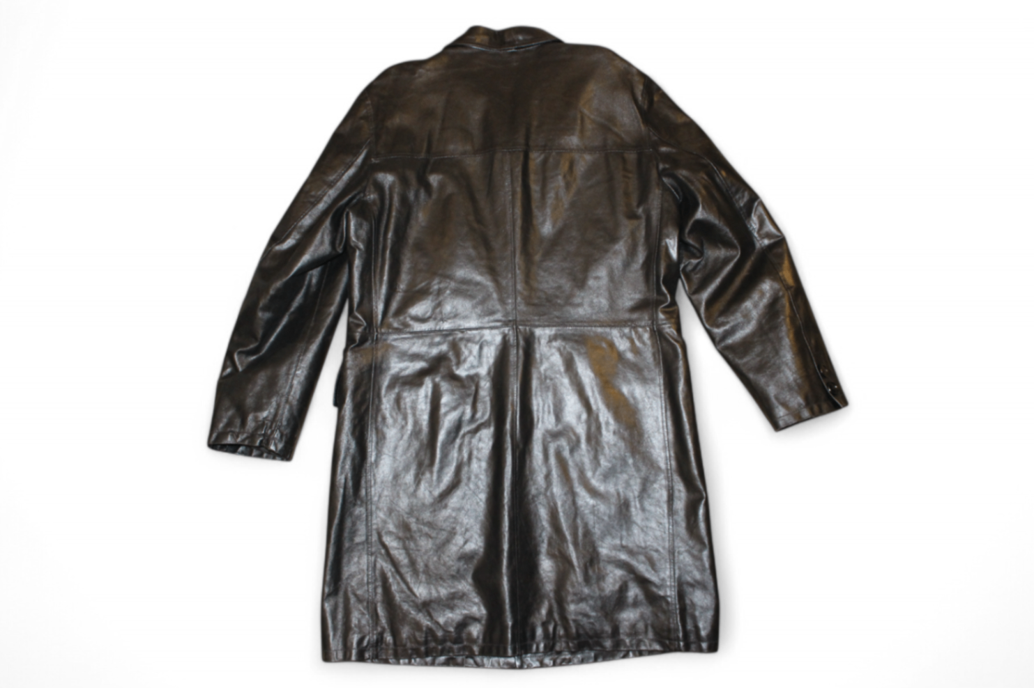 Vintage Coat XL Black Leather, Terranova, Se