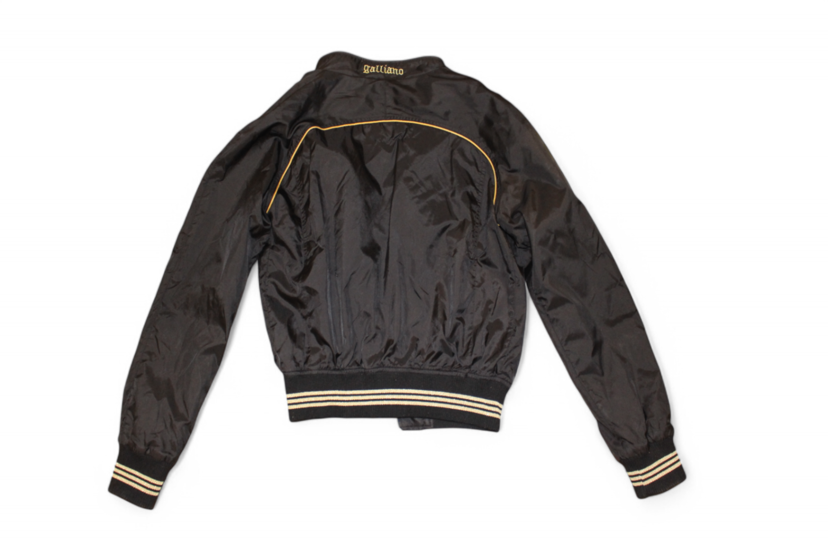 Galliano Jacket S Black, Bomber, Leopard print lining, B