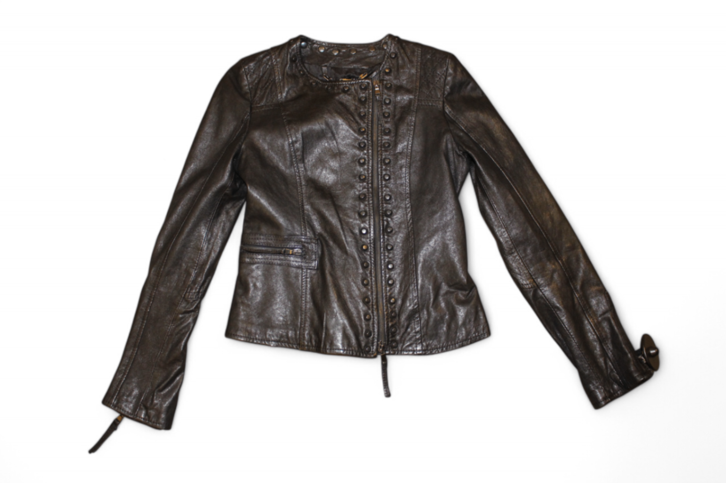Imperial Jacket S Black Leather studded, Se