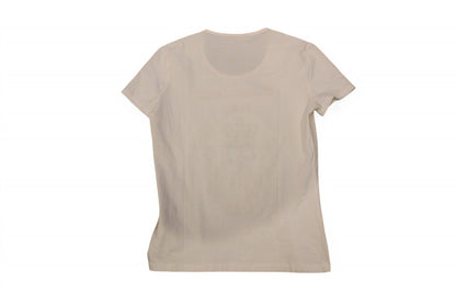 Galliano Tshirt S White Cotton blend, Gold and silver embroidery, B