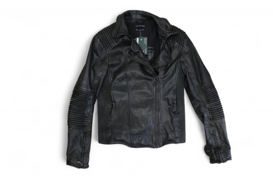 Pepe Jeans Jacket S Black Leather, Biker, Moto, B