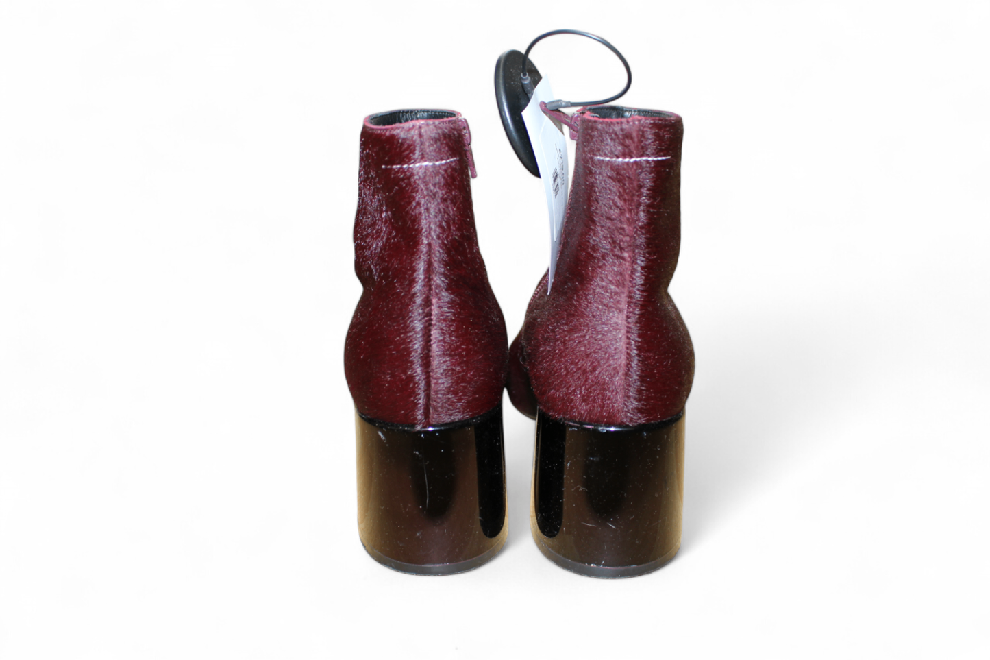 MM6 Maison Margiela Boots, Burgundy Pony fur, Size 38 (Mainzerstr)