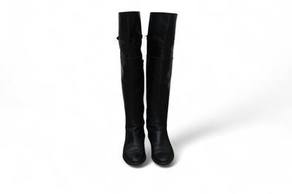 Belmondo Boots, Black Leather, Size 38 (Mainzerstr)