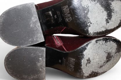 MM6 Maison Margiela Boots, Burgundy Pony fur, Size 38 (Mainzerstr)